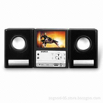 DVD Player with 3-inch TFT LCD Screen and 2.0-channel Output, Supports USB Port and Earphone Jack